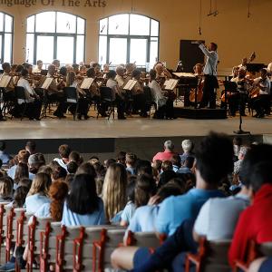 The DSO performs at Kresge Auditorium as part of the 2019 Interlochen Arts Festival. 