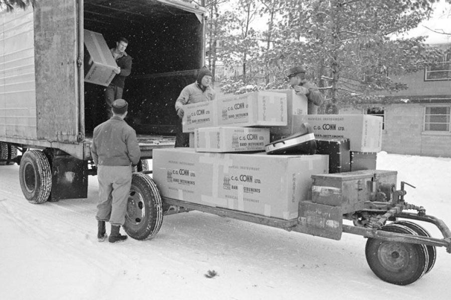 Items from the Greenleaf Collection are delivered to Interlochen